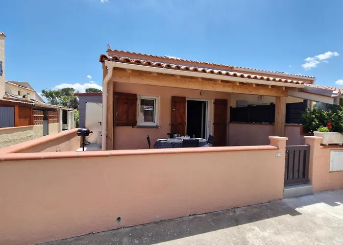 L'Escapade Catalane - Maison 5 Personnes - Plage A 300M - Climatisation - Parking 度假居 圣西普里安